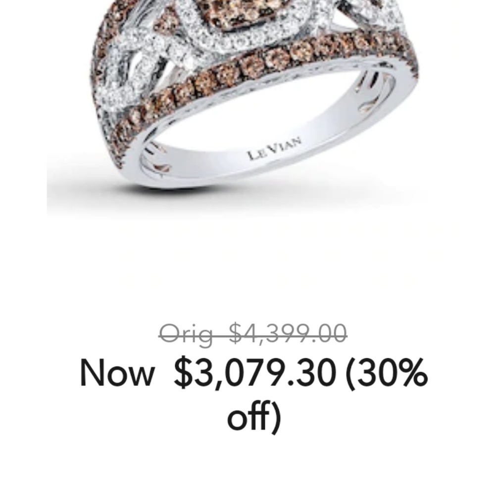 Chocolate Levian Diamond Ring